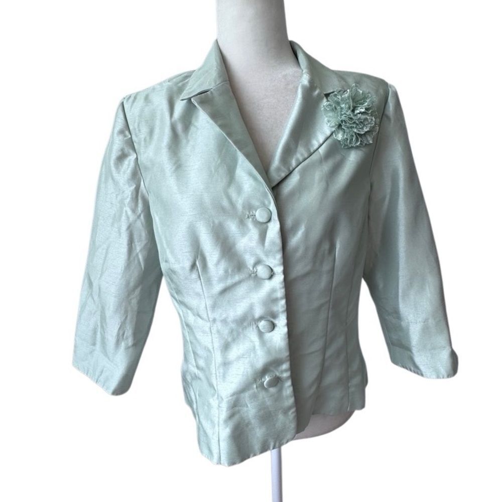 Coldwater Creek Jacket Mint Green Dressy Formal SZ 10